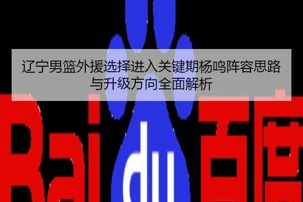 辽宁男篮外援选择进入关键期杨鸣阵容思路与升级方向全面解析